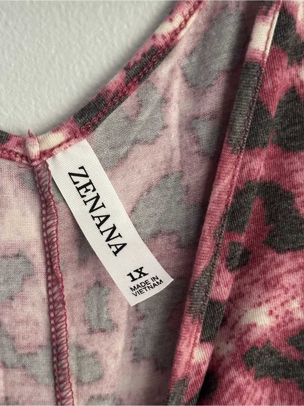 Zenana 1X pink leopard print maxi dress short sleeve cheetah - Picture 5 of 6